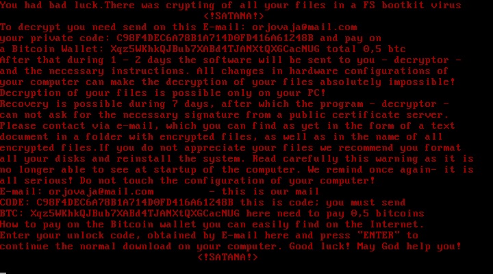 Satana Ransomware